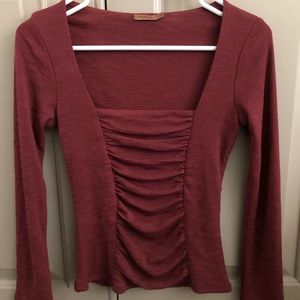 Arden B Square neck long sleeve Blouse top XS
